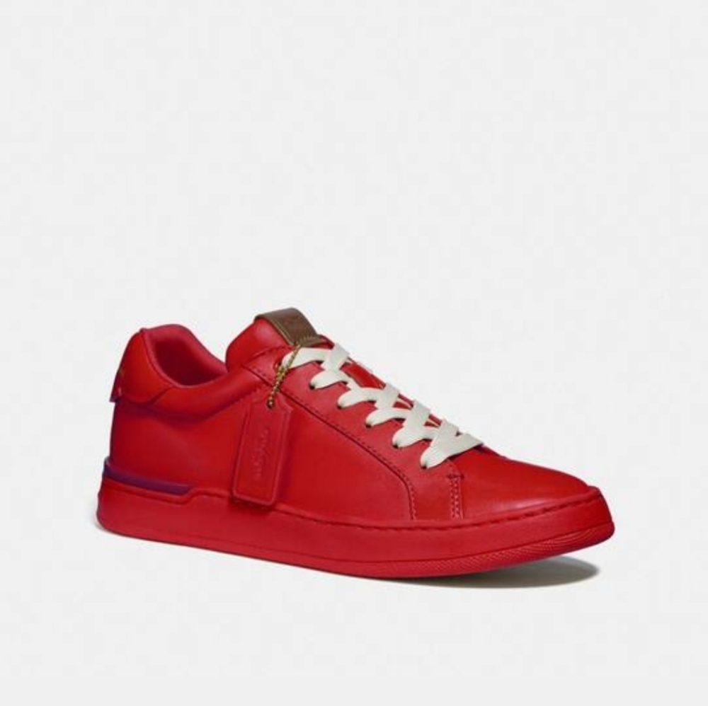 Jasper/Red Lowline Low Top size 6b Coach shoes